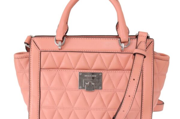 Pink VIVIANNE Leather Messenger Bag Genți de seară
