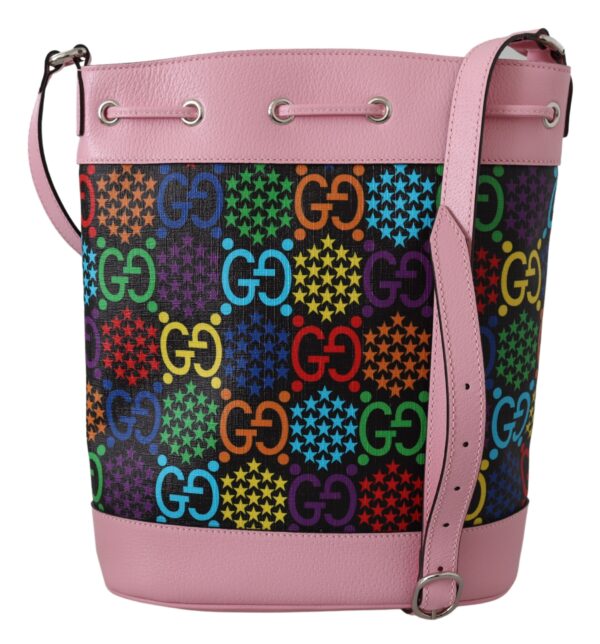 Multicolor GG Psychedelic Print Bucket Bag Genți pentru femei