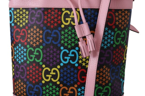Multicolor GG Psychedelic Print Bucket Bag Genți pentru femei