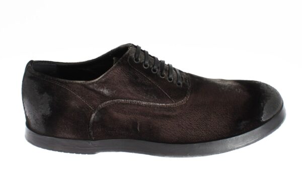 Brown Velvet Casual Mens Laceups Shoes Casual