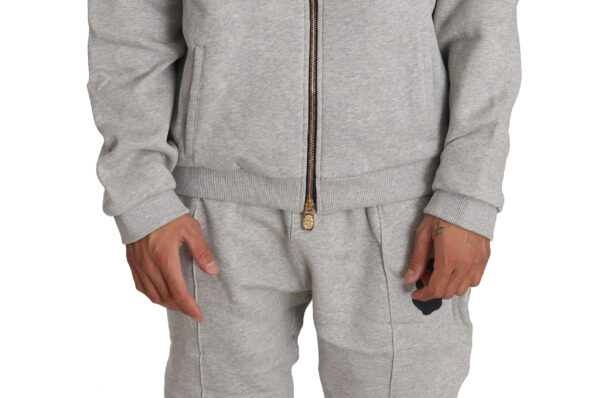 Gray Cotton Sweater Pants Tracksuit Costume
