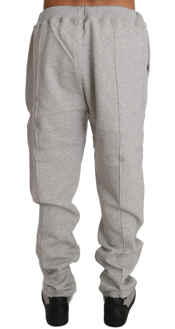 Gray Cotton Sweater Pants Tracksuit Costume
