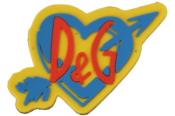 Yellow Blue Red D&G Logo Embellishment Accessories Patch Alte