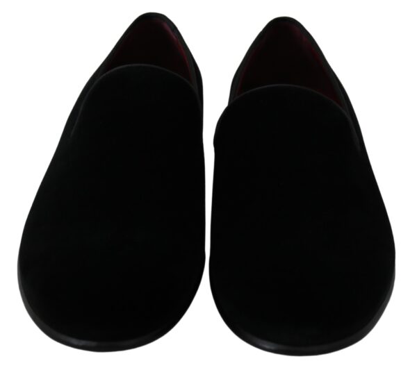 Black Velvet Flats Slipper Mens  Loafers Shoes Mocasini
