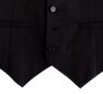 Black striped cotton casual vest Veste