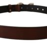 Brown Leather DG Logo Buckle Cintura Belt Curele