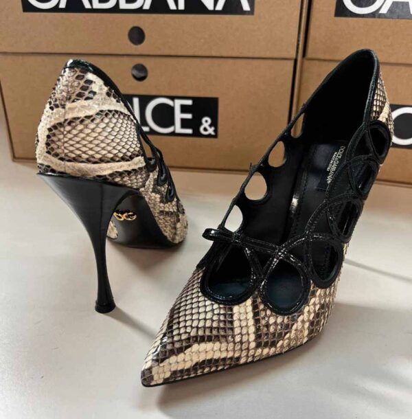 Pantofi cu imitație din piele de șarpe Dolce&Gabbana Femei