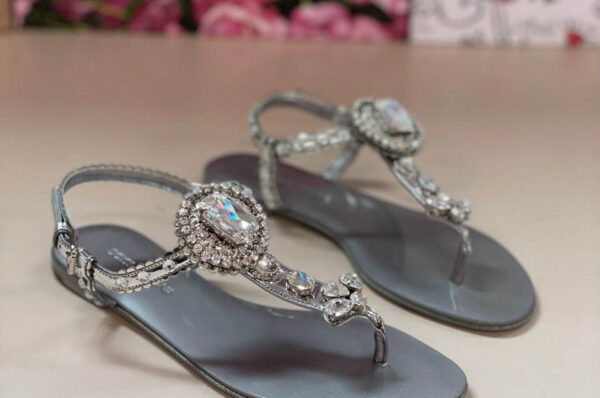 Sandale argintii Dolce&Gabbana Femei