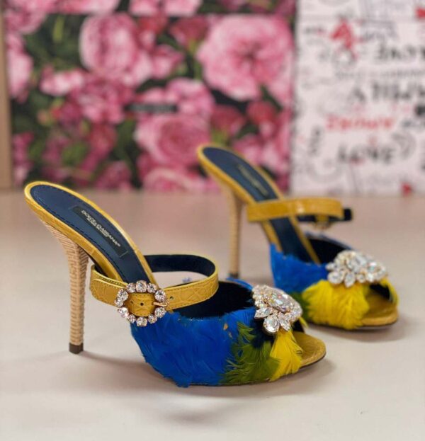 Sandale cu pene Dolce&Gabbana Femei