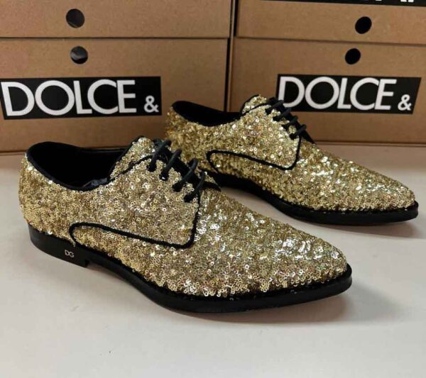 Pantofi aurii Dolce&Gabbana Femei