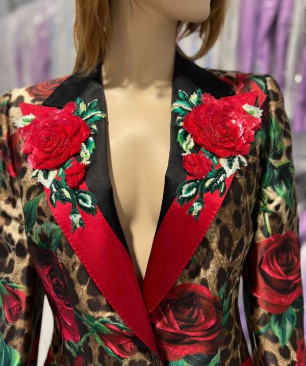 Sacou lung cu imprimeu Dolce&Gabbana Femei