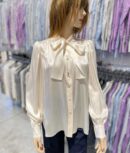 Bluză albă înflorată Dolce&Gabbana Bluze