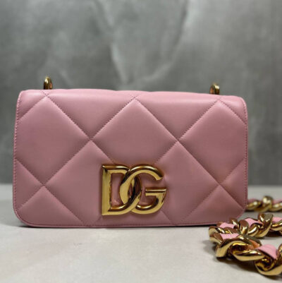 Geantă roz cu lanț Dolce&Gabbana Accesorii