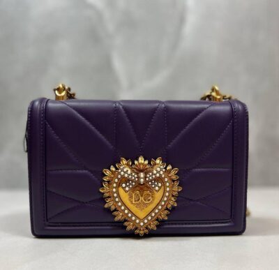 Geantă violet cu lanț Dolce&Gabbana Femei