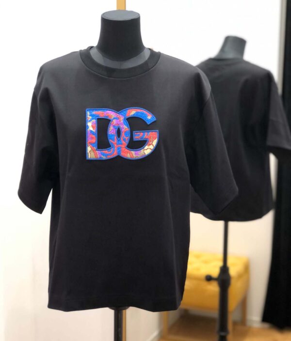 Black T-shirt D&G Femei